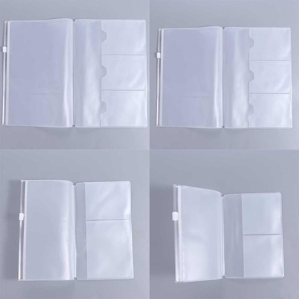 Holder Storage For Midori Travelers Pocket Notebook Storage Bag Journal Planner Card Holder PVC Zipper Bag Notebook Zipper Bag