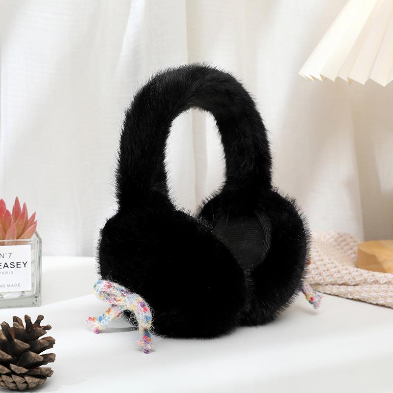 2025 Women's Foldable Winter Rabbit Plush Earmuffs - Warm Cycling Ear Covers