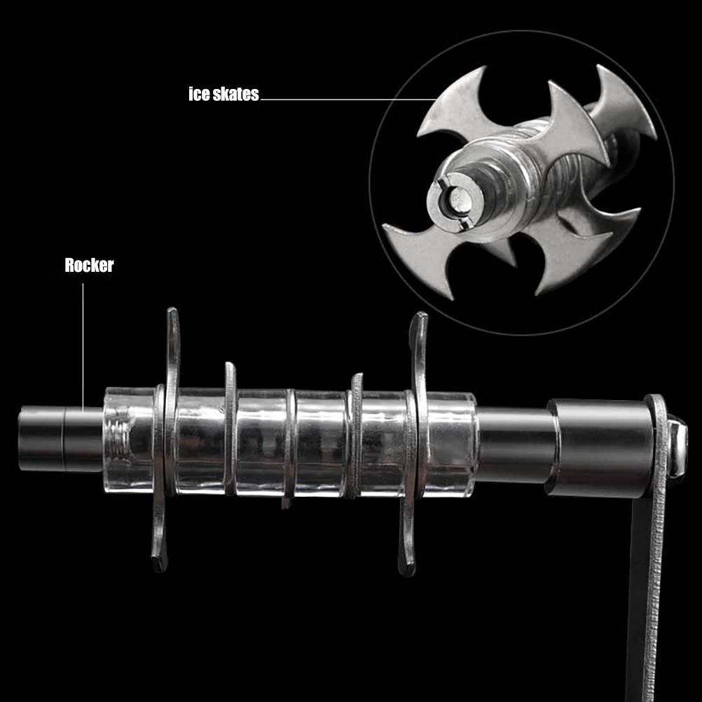 Manual Ice Crusher Portable Hand Crank Manual Household Ice Shaver Machine Kitchen Tool