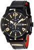 [Angel Clover] Wristwatch Angel Clover Exventure Black Dial Stainless Steel Quartz 46MM Official Warranty EVC46BBK-BK Men's