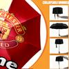 Custom Name Personalized Manchester Football F.C Print Umbrella, Auto Open Close, 8‑Rib Sturdy Frame, Commute Camping Hiking Use, Birthday Gift