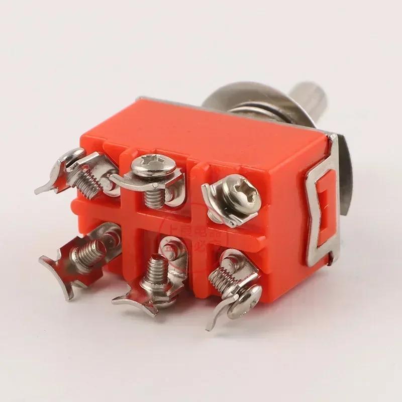Power Control 12mm Hole Size 6 Pin Switch 3 Position Toggle Switch Appliance 3 Position Switch 250V Rated Voltage
