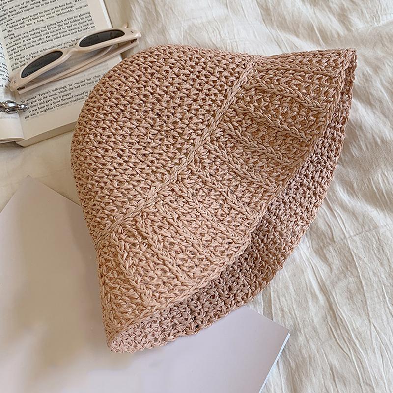 

Пляжные шляпы для взрослых женщин, солнцезащитные кепки, простые женские соломенные шляпы, летние солнцезащитные шляпы для женщин, складные дорожные кепки для женщин M(56-58cm)