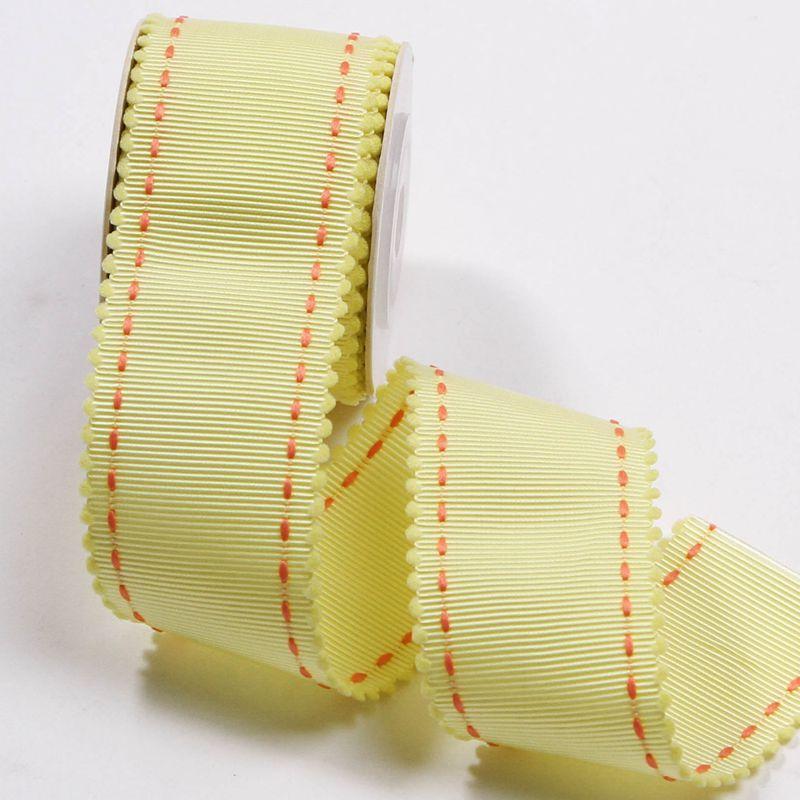 5 Yards Punkt-Ripsband Macaron-Farben Spitze für DIY Haarschleifen Hutdekoration Bastelbedarf Kleidung Nähen Geschenkverpackung