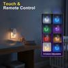 EU Plug Dimmable LED Night Light Eye-Care Soft Glow Induction Light Motion Sensor Remote Control Ambient Lamp Bedroom Use