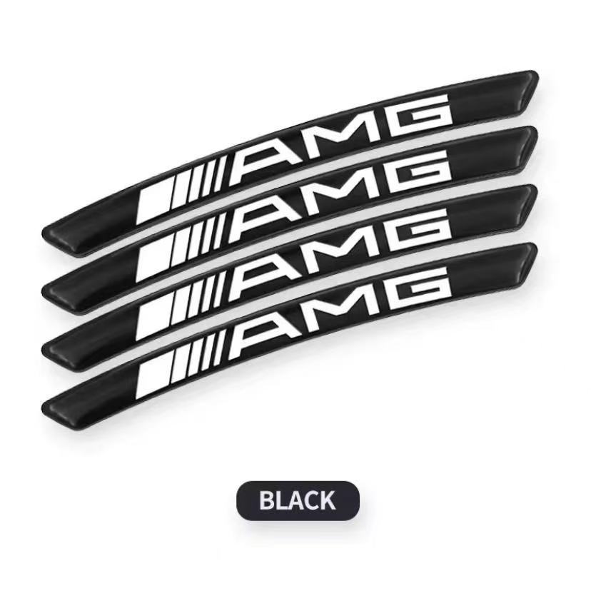 4Pc Auto Wheel Hub Badge Tire Rim Stickers Accessories Car Styling for Mercedes Benz AMG W204 W124 W210 W205 W211 W203 W212 W211