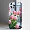 Tulip flower Phone Case For iPhone 17,16,15,14,13,12,Pro,Max,Plus,E,SE4,Air,Mini Black Soft Box