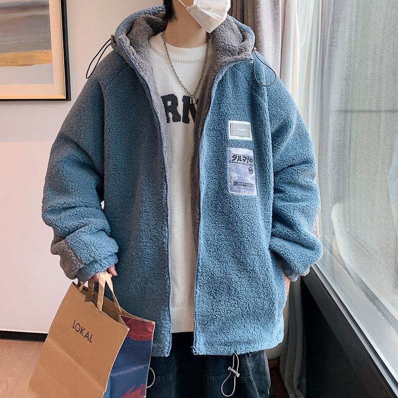 

Зимнее новое модное повседневное парное пальто мужское и женское из овечьей шерсти и хлопка, утолщенное, свободное, с капюшоном, хлопковая одежда, тренд 3XL