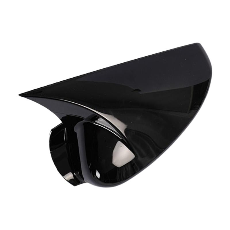 Horn Style Side Rear View Mirror Cover Trim Fit for Acura ILX 2013 2014 2015 2016 2017 2018     Glossy Black ABS
