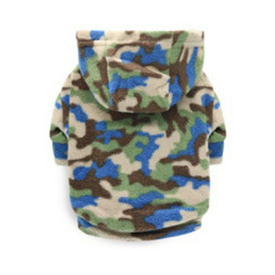 Pet Fleece Hoodie for Small Dogs & Cats - Autumn/Winter Style