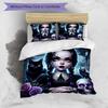 3pcs Wednesday Addams Pattern Bedding Set Duvet Cover Set Includes Duvet Cover &pillowcases, Perfect All Season Bedroom Decoration & Gift