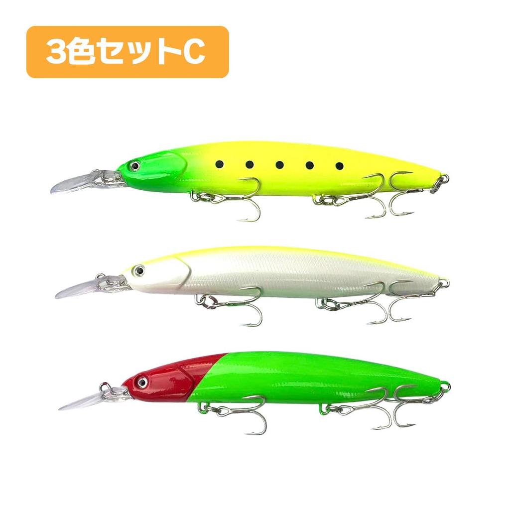Orrudo Fishing Gear Long Distance Launch Minnow 18cm 40g 9 Color Set Qb100275z99n0 "Miracled"