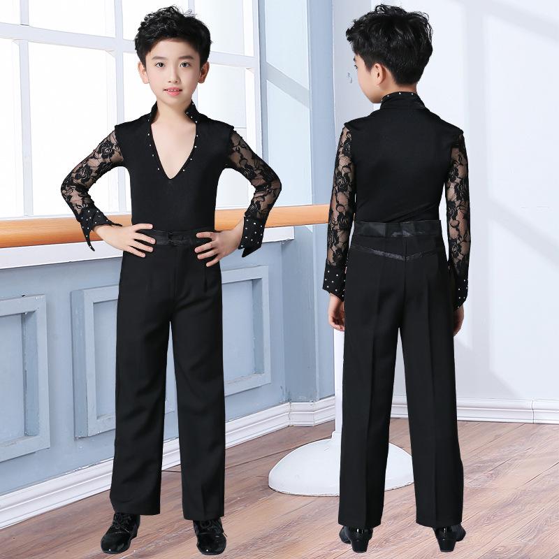 Children's Autumn Ballroom Dance Outfits: Boys' Latin Competition Costumes, Adult Sizes Available.