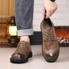 Fashion All-match Men Walking Shoes England Trend Casual Shoes Male Suede Oxford Wedding Leather Dress Shoes New Luxury Brand Men Flats