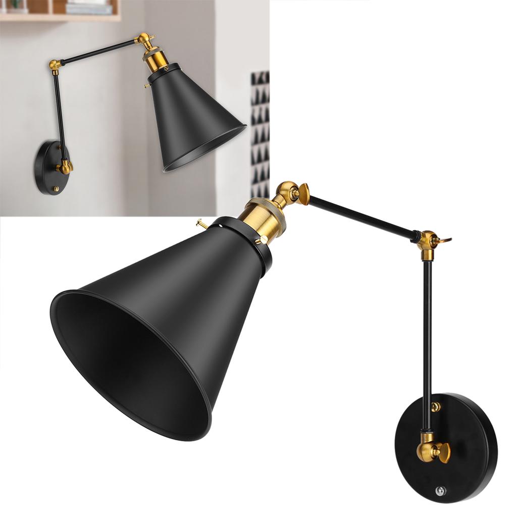 Adjustable Vintage Industrial Loft Swing Arm Ambient Lighting Warehouse Wall Decor