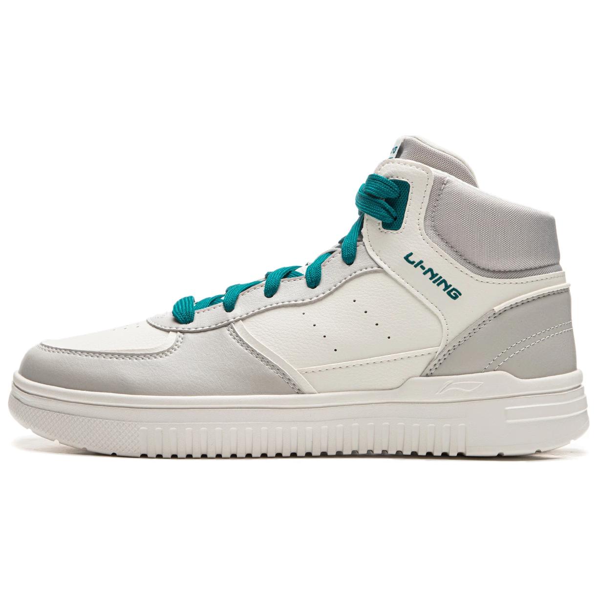 

Новые LiNing Qingyun Противоскользящие и износостойкие Дышащие Высокие Кеды для Скейтборда Мужские Бело-Серые AGCU549-1 42