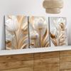 3 pezzi di dipinti decorativi su tela con fiori a rilievo tridimensionali, moderni e semplici, sfondo per ingresso corridoio del soggiorno