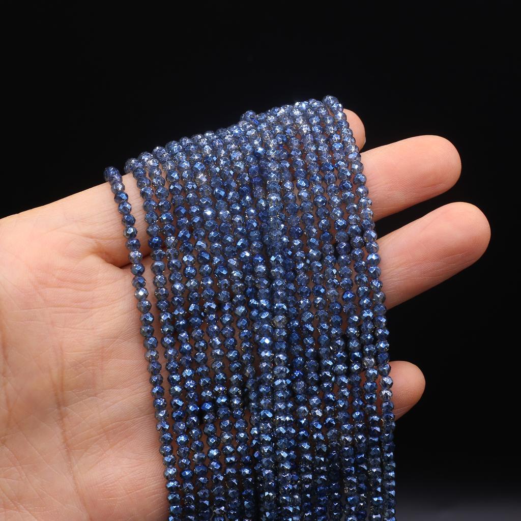10Strands Faceted Beads 3mm Plated Color Isolation Beads For Jewelry Making DIY Necklace Bracelet Earrings Accessory