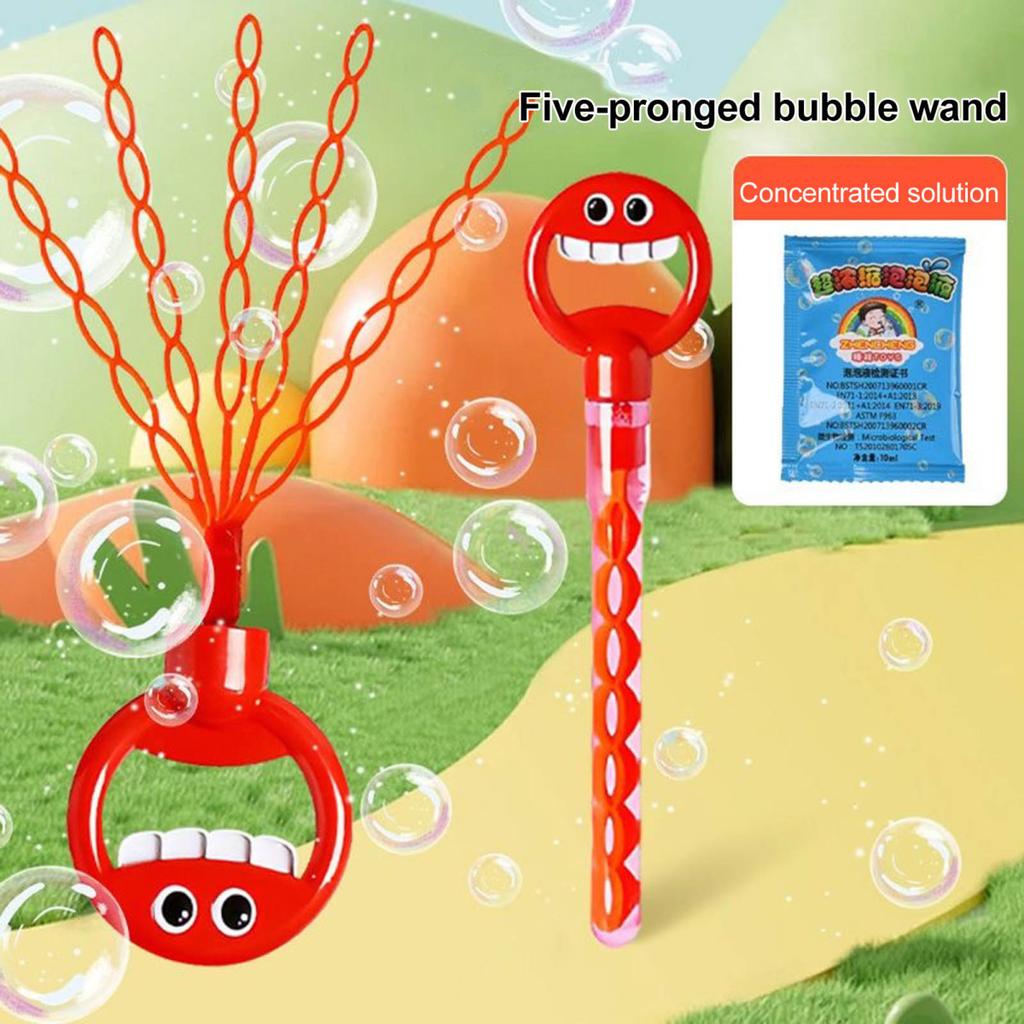 Yousheng 32-Hole Smile Face Bubble Machine Romantic Bubble Maker with Concentrate Packs Bubble Blowing Machine Toy for Kids Adults
