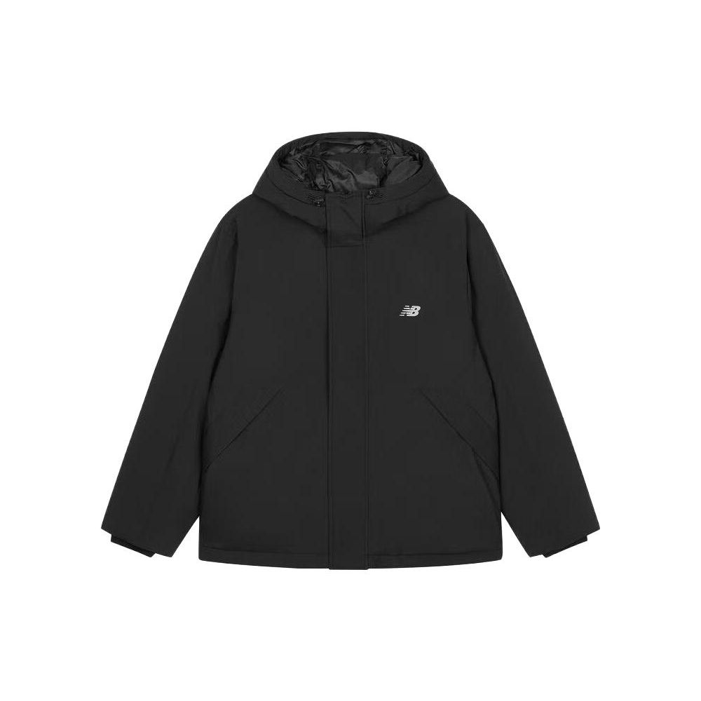 

New Balance однотонный теплый пуховик средней длины с капюшоном мужская верхняя одежда черный AMJ33322-BK