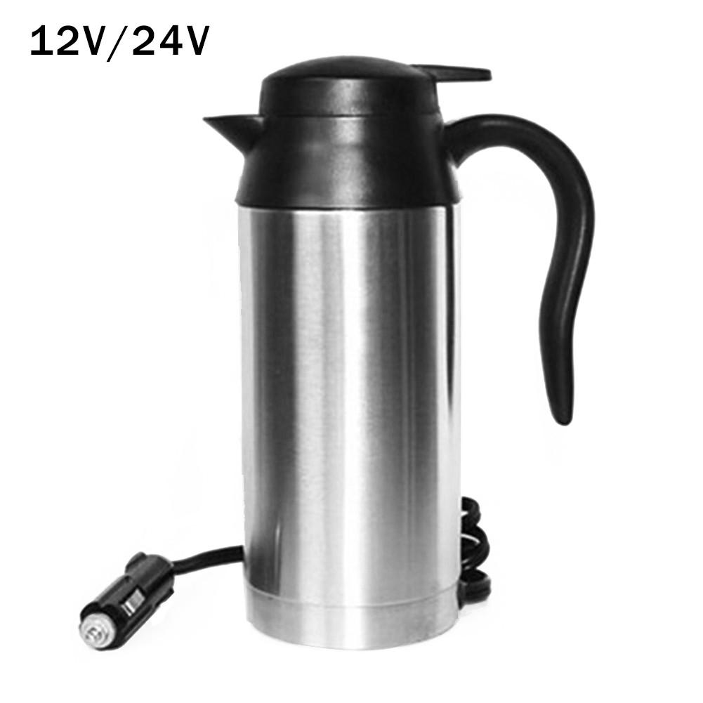 800mL 12V Car Heating Cup Car Stainless Steel Automatic Boiling Water Cup for Car Travel