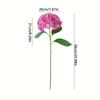 Leuchtend rosa künstliche Blumen - 3 Stück realistischer Hortensienstrauß mit grünen Stielen - für Heim-, Hochzeits-, Büro- und Feiertagsdekoration