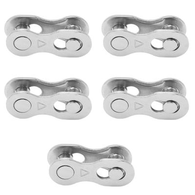 5pairs Bicycle Missing Link Rustproof Steel Quick Release Link Corrosion Resistant Easy Installation Bike Chain