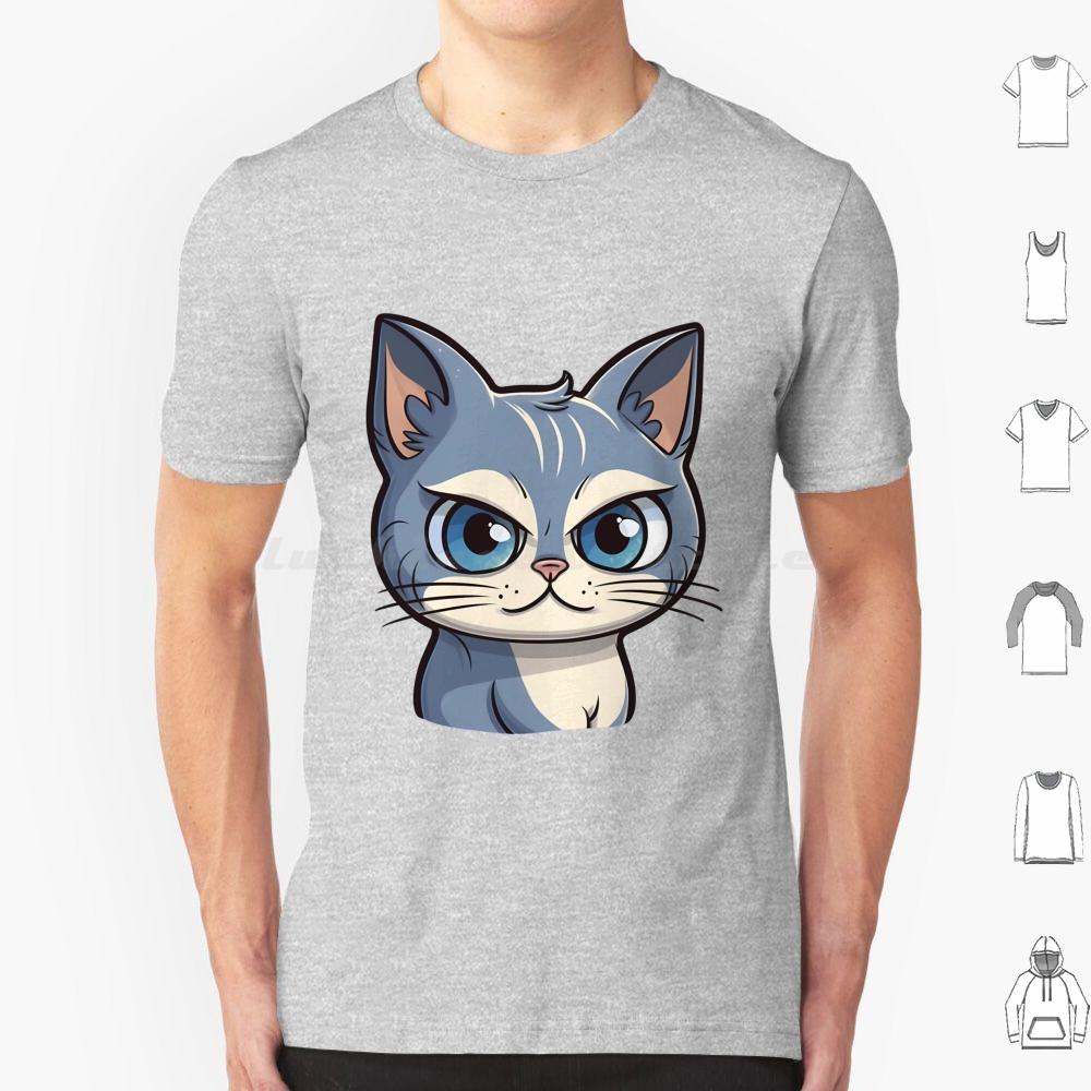 Cutie Kitty T Shirt Men Women Kids 6xl Cat Cute Cat Illustration Cartoony Cat Design Meowing Cat Art Playful Cat Drawing