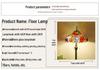 Retro Nordic Style Tiffany Floor Lamp - Colored Glass Light for Living Room, Bedroom, or Study.