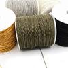 5 Meters/lot 1.5mm 2.0mm 2.4mm Gold Bronze Silver Plated  5 Colors Ball Beads Chain Necklace Beaded DIY Jewelry Findings