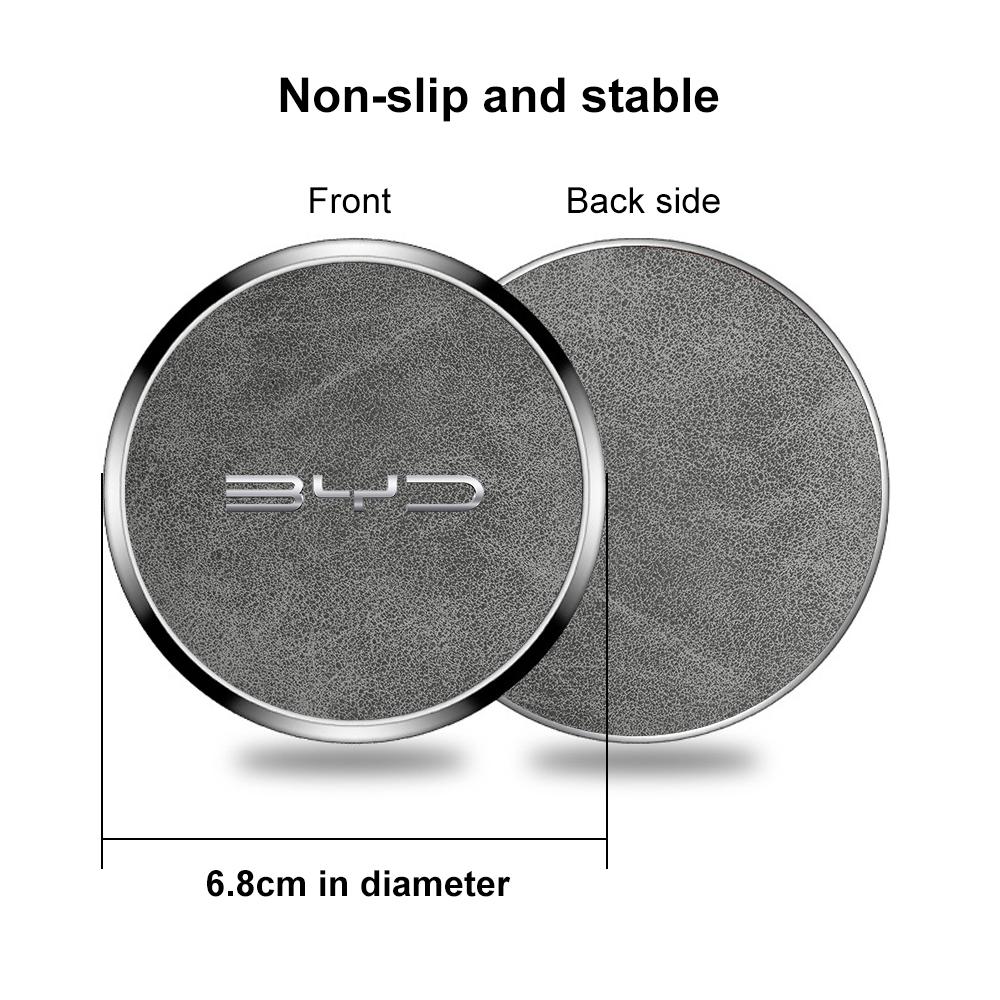 Universal Car Cup Holder Coaster Anti-slip Water-proof Cup Mat For BYD Song Plus Yuan Pro Tang EV F0 F3 Seal Han Qin Accessories