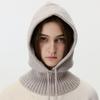 Balaclava hat, ear-protector, windproof neck, men's and women's autumn warm knitted wool vintage pullover hat