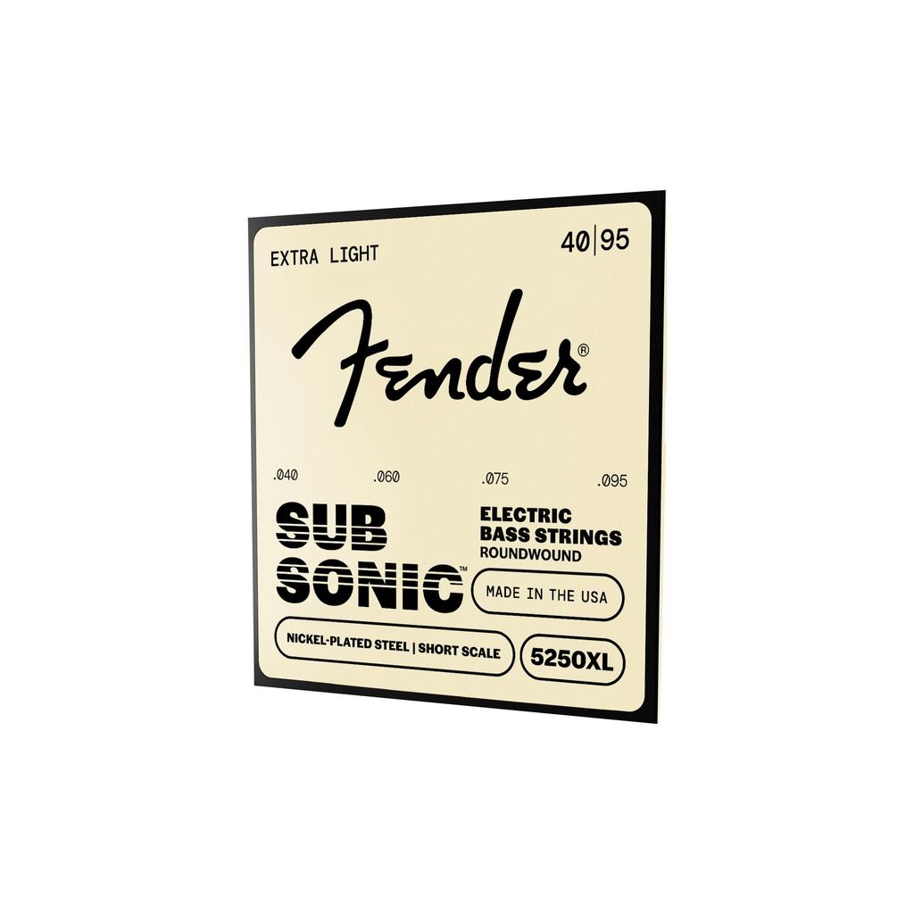 Fender 5250XL Bass Short Gauges SubSonic™ Strings, Nickel-Plated Steel, Scale, .040-.095, (4)
