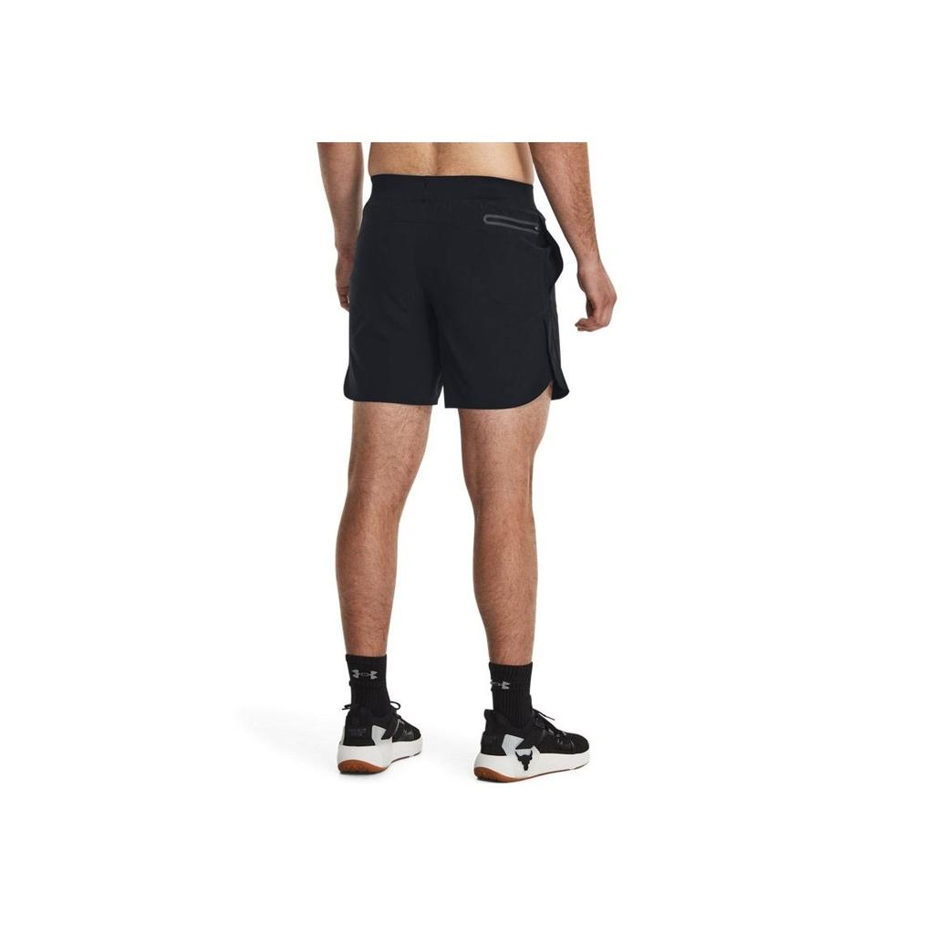 Under Armour Johnson Series Solid Button Training Sports Casual Shorts Men Shorts Black 1380103-001