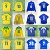 1998 Brazílie Retro Fotbalový Dres Krátký Rukáv Dlouhý Národní Tým Klasický Mistrovství Světa Fotbalový Dres