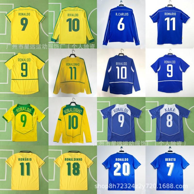 Brazil Retro Football Jersey Short Long Sleeve National Team World Cup Vintage Soccer Shirt