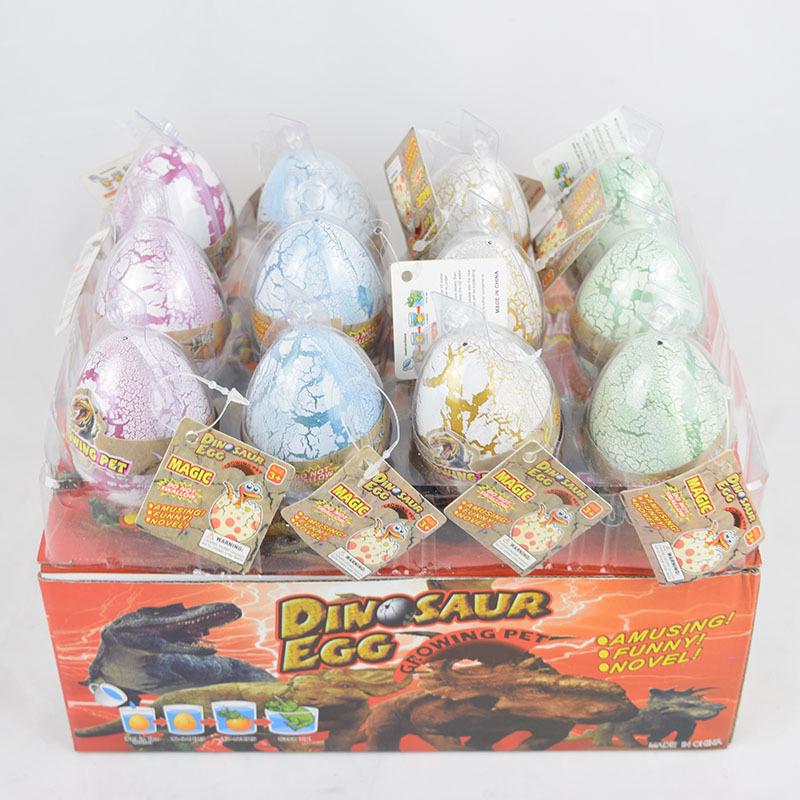 12 szt./pudełko 5*7 cm Figurki Dinozaurów Zabawki Jajka Dinozaura do Wylęgu w Wodzie Pęka Rosną Jajka Zabawki