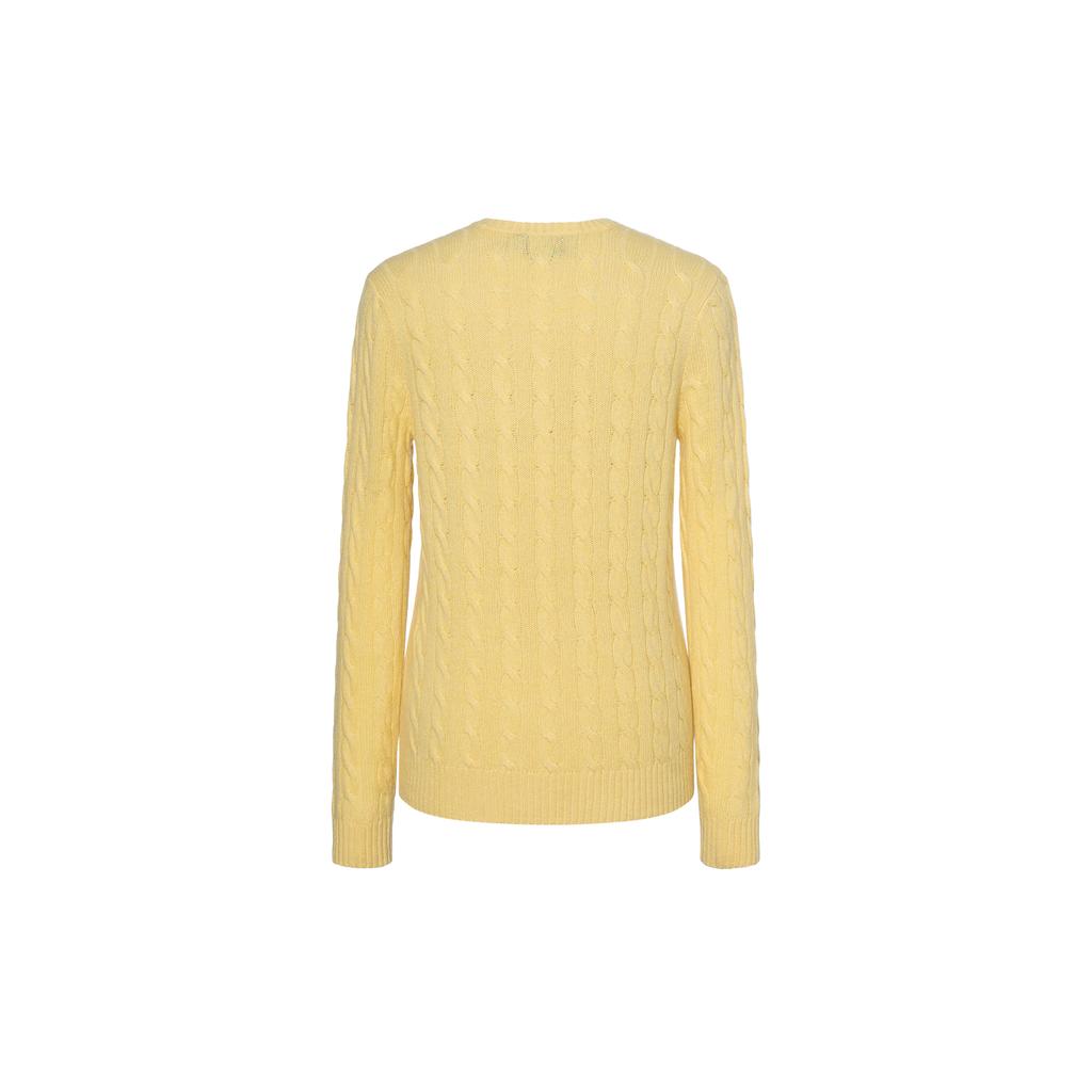 Polo Ralph Lauren V-Neck Pullover Cable Knit Sweater Women sweater 211971866-007