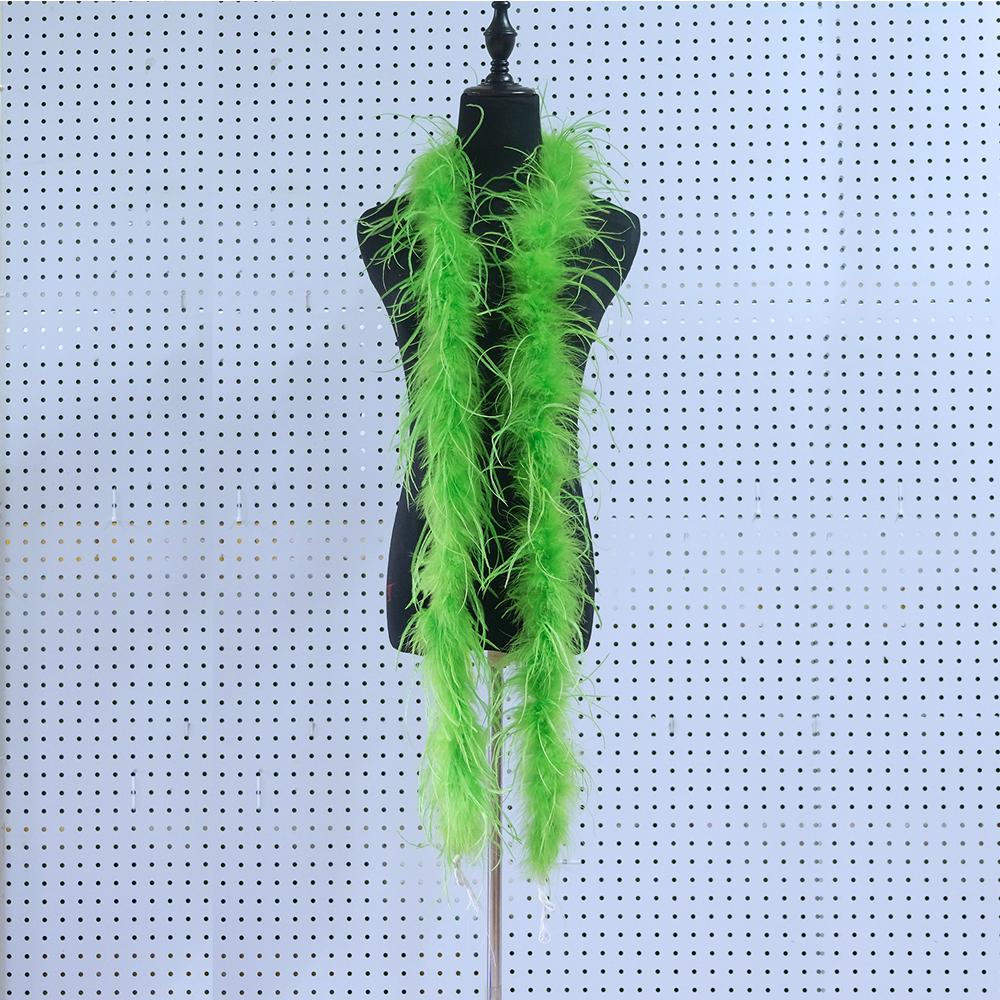 2 Metes Fluffy Ostrich Feather Boa Trim for Party Shawl Craft Ostrich Feathers Boa Wedding Dress Decoration Scarf 5/10/15/25ply