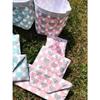 2 Coffret fête des mères - Sac lingettes, étui transport lingettes, coussin cœur fil aluminium