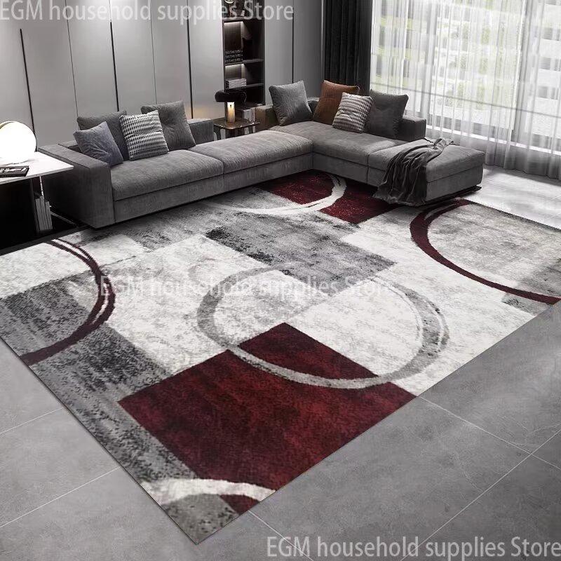 Ins Nordic Abstract Geometric Large Carpets For Living Room Home Room Decoration Plush Lounge Rug Cloakroom Floor Mats Antiskid