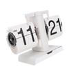 Flip Down Clock Multifunctional Vintage Mechanical Flip Desk Table Clock with Drawer for Office