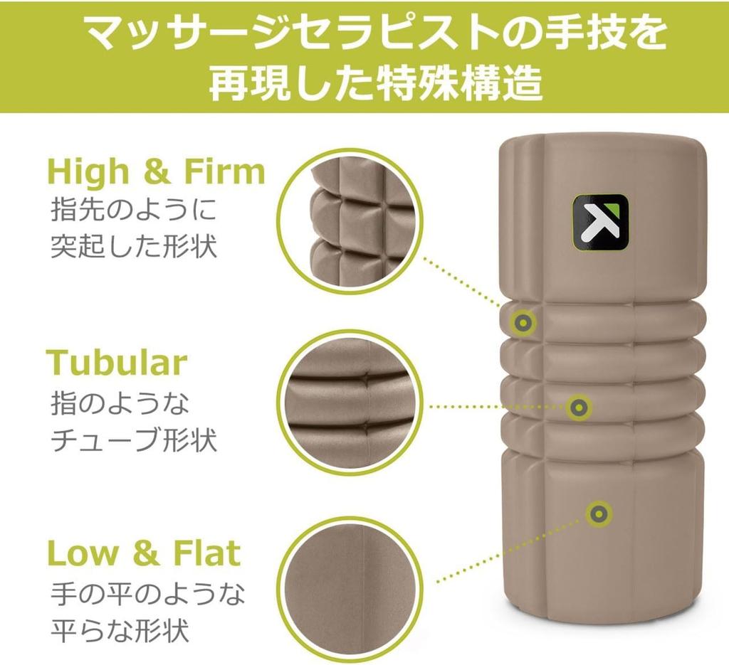 TRIGGERPOINT Grid Travel Foam Roller, Stretch Roller, Compact, Portable, Lightweight, Chocolate
