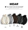 Men's Half-High Collar Zipper Hoodie - Casual, Loose, Versatile Base Layer for Couples