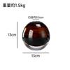 Light Luxury Vase with Thickened Caramel Colored Glass Vase Living Room Bedroom Dining Table Flower Vase, Soft Decoration Decor