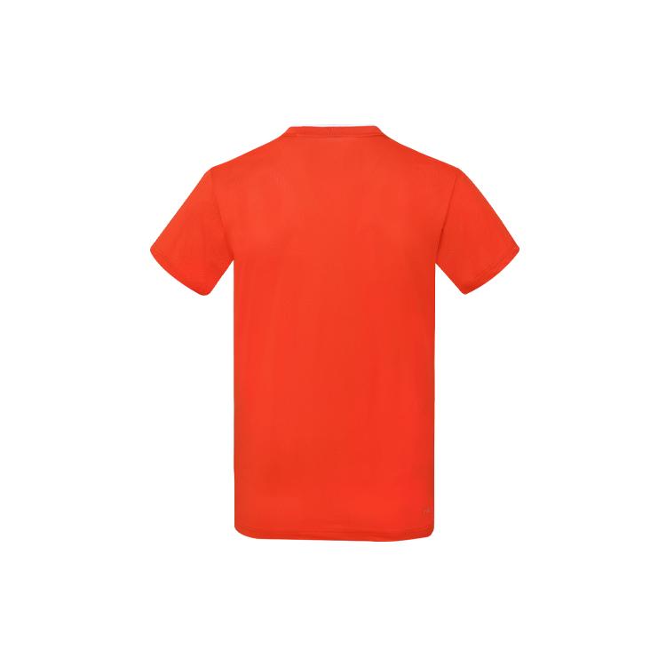 Li Ning Table Tennis Clothing Men's Spicy Orange V neck Moderate AAYS017-2