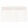 Vidaxl Podstawka Na Monitor, Biała, 100X27,5X15Cm, Lite Drewno Sosnowe
