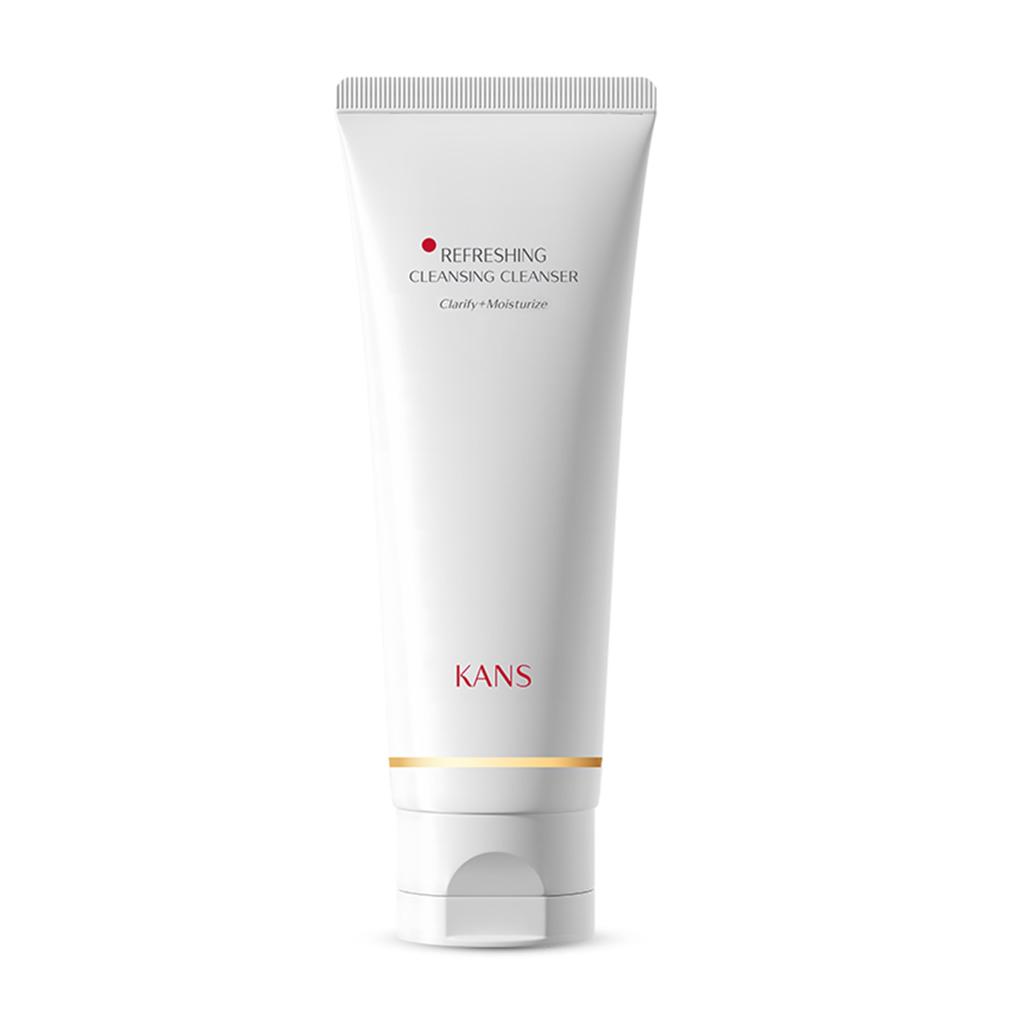 KANS Detergente Viso Delicato Potenziatore di Collagene 100g, Arginina, Rimuove le Impurità, Tiracle PRO Brevettato, Pulizia Profonda, Ripara la Barriera Cutanea, Idratante,