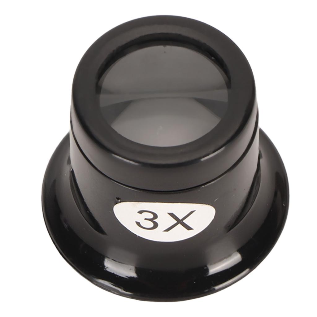 Lupa pro klenotníky s 3násobným zvětšením, robustní plastová kompaktní přenosná lupa na šperky