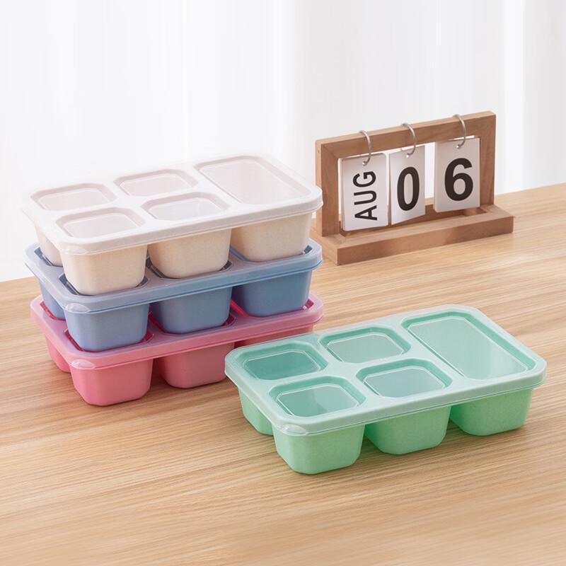 Wheat Straw Japanese Bento Lunch Box with 5 Compartments